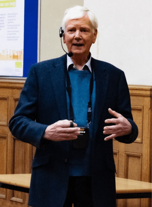 Richard Blacklee delivering a talk